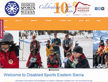 Tablet Screenshot of disabledsportseasternsierra.org